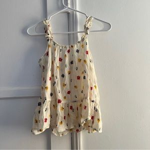 Madewell floral cami tank top peplum